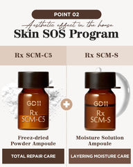 GD11 Rx SCM Program Exosome Facial Serum freeze-drying visual communicates preserved actives.