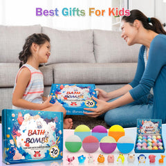 GDXINYES bath bombs include animal surprises like unicorn and dog.