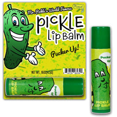 Gears Out Dill Pickle Lip Balm tube ready for on-the-go moisture with a playful dill flavor