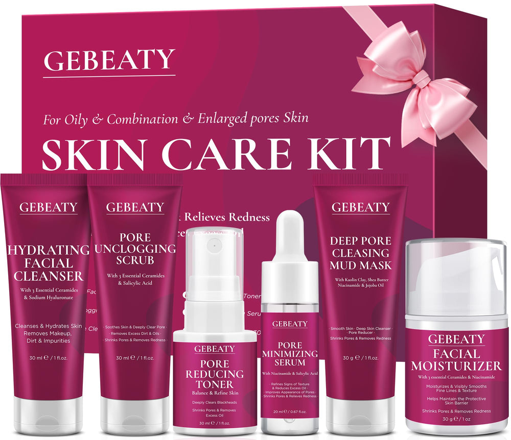 GEBEATY cleanser bottle demonstrates gentle cleanse for clear pores
