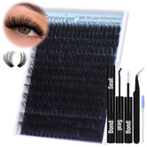 Geeneiya 100D lash cluster kit featuring 280 clusters for dramatic at-home volume.