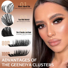 Geeneiya professional lash tweezers for precise cluster placement.