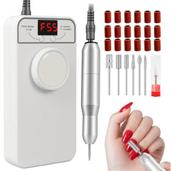 GEEZO nail drill with 55000rpm dial delivers precise acrylic shaping for professional results.