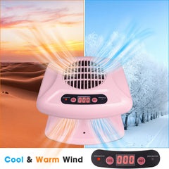 Gegong Air Nail Dryer warm air mode speeds drying in cold seasons.