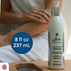 Geir Ness Laila apply-on-hands scene showcasing overnight hydration potential