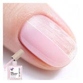 Gelike EC nail strengthener bottle with milky pink gloss reinforces brittle nails.