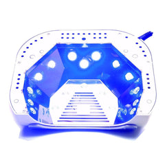 Gelish 18G Classic LED Light eyeshield close-up emphasizes SafeLight protection.
