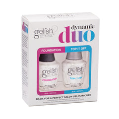 Gelish Dynamic Duo Foundation Base bottle for durable nails and reliable adhesion.