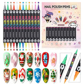 GELLAKTIK 24-color dual-ended pens set for versatile nail art designs and quick detailing