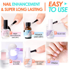 Gellen prep dehydrator and primer from the kit improves adhesion.