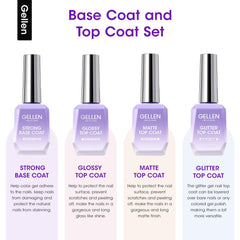 Gellen glossy top coat 18ml delivers brilliant shine and protective finish.