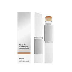 Blanc Cover Cream Stick V color-changing foundation swatch for natural tone matching