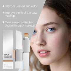 Blanc Cover Cream Stick V hydrating base makeup texture closeup for comfortable wear