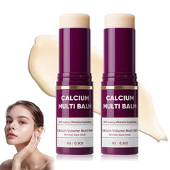 Generic Calcium Multi Balm tube closeup highlighting hydration for face and lips.