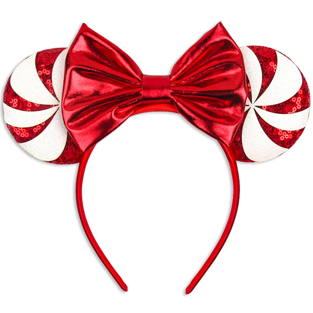 Generic Christmas ears headband features red sequined ears for festive party wear.