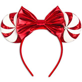 Generic Christmas ears headband features red sequined ears for festive party wear.