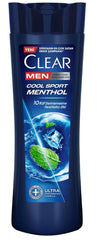 Generic Clear Men Cool Sport Menthol Shampoo bottle with refreshing menthol for all-day coolness.