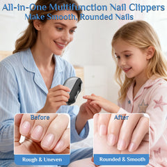 Generic electric nail clippers senior led-light provides visibility in dim rooms.
