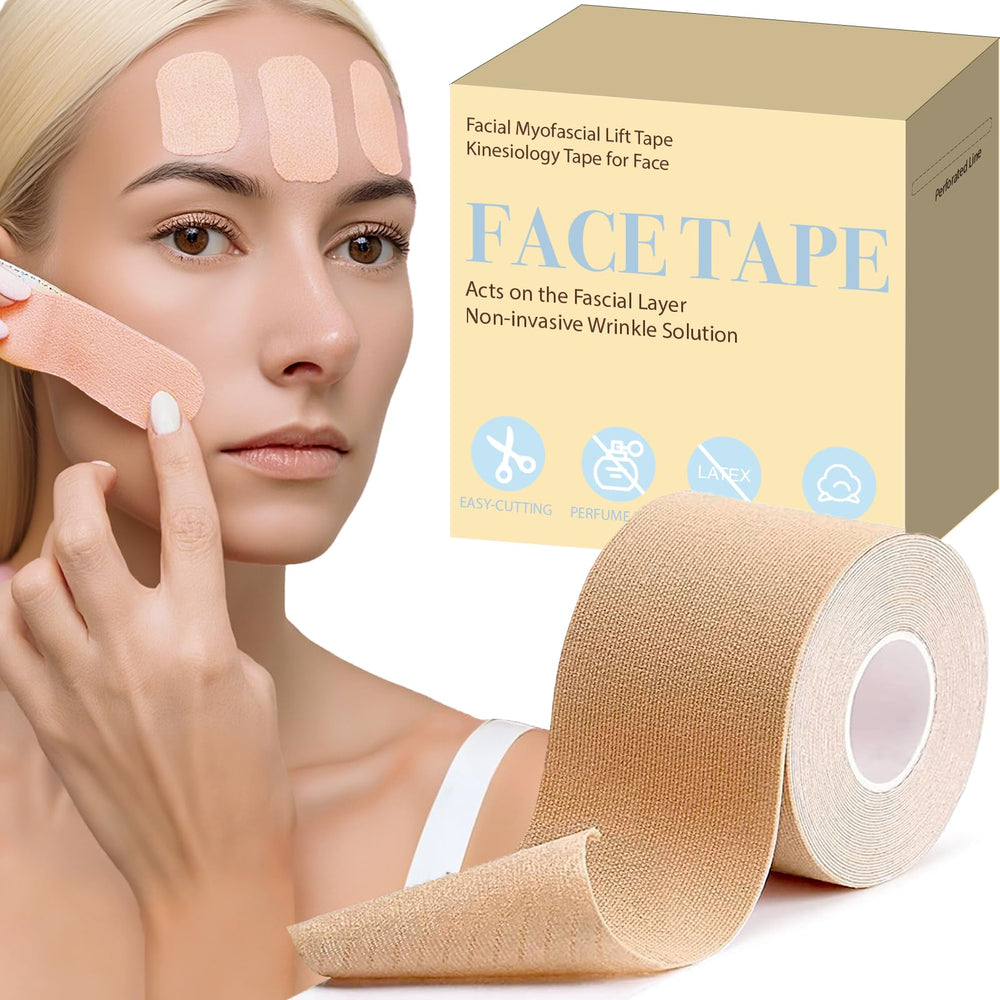 Generic Face Tape on forehead lines for overnight lift and smoother look.