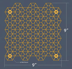 Generic HexRacks hair dye holder compact hexagon design saves counter space and makes colors easy to view