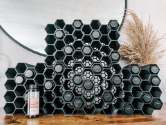 Generic HexRacks hair dye holder stackable sections expand storage without increasing footprint