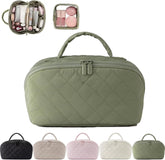 Generic Petition makeup bag wide-open lay-flat design for instant visibility and easy access