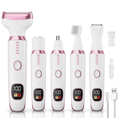 Generic 5-in-1 razor for women front view shows cordless grooming on the go