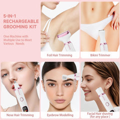 Generic razor woman hypoallergenic blades close-up for skin-friendly trimming