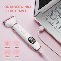 Generic razor women USB rechargeable feature enables cordless grooming