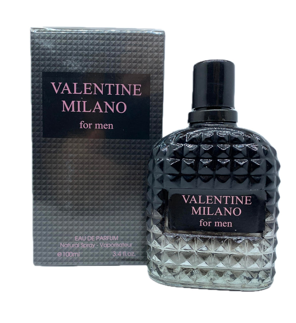 Generic Valentine Milano bottle-front for a versatile daily fragrance