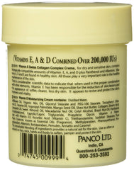 Genes Vitamin E Creme texture closeup shows creamy blend ideal for sensitive skin