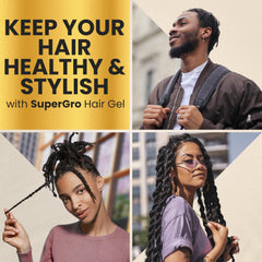 Genuine African Formula SuperGro aids twisting and securing twists with reliable hold.