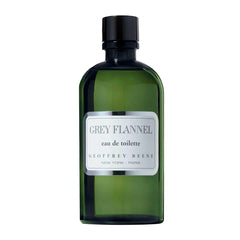 Geoffrey Beene Grey Flannel packaging presents premium masculine fragrance ready for gift or display.