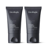 Geologie Daily Face Wash pack shot showing a two-tube set for sensitive skin care.