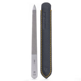 GERMANIKURE triple-cut file with engraved handle for precise, long-lasting nail shaping.