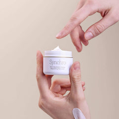 Gernetic Synchro Cream being applied in a skincare routine for daily revitalization.