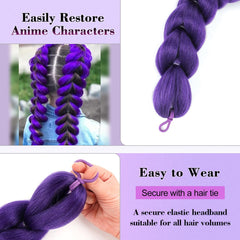 GetGal pre-styled braid design saves time on hairstyles