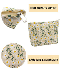 Getgto two-pack makeup bags ideal for travel and on-the-go organization.