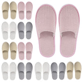Geyoga 12-pair house slippers packaging image showing individual sets for easy sharing.