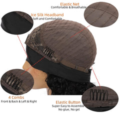 Ghaadd headband wig side view highlights comfortable, secure fit.