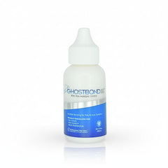 GhostBond XL bottle close-up highlighting clear formula for natural-looking adhesion.