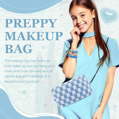 Giesiery blue preppy stickers collection for decorating laptops and cases.
