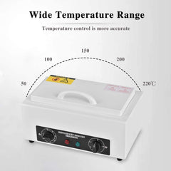 Giff NV-210 digital panel enables precise temperature control for sterilization.
