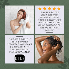 Gift-ready shower steamer set from The Herbal Zen, perfect for stocking stuffers.