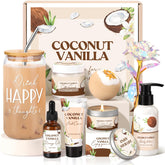 GiftPeak coconut spa gift basket box for gifting and relaxation
