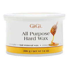 GiGi All Purpose Hard Wax 14oz jar for at-home full-body waxing sessions.