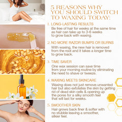 GIGI hard wax beads essential oils infuse skin-friendly care during waxing.