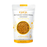 GIGI hard wax beads Golden Honee package shows resealable storage for on-the-go waxing.