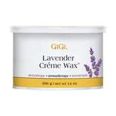 GIGI Lavender Creme Wax 14oz jar for smooth facial and body waxing sessions