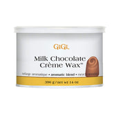 GIGI Milk Chocolate Creme Wax application demonstrates smooth spread for comfortable waxing.